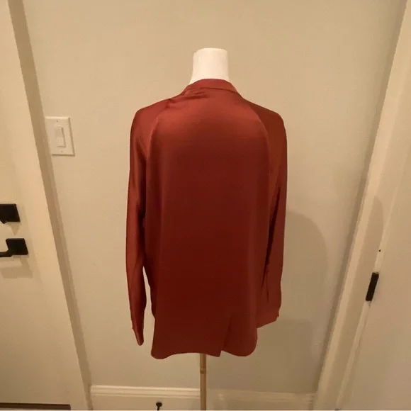 Vince Terracotta Satin Top - Picture 4 of 6
